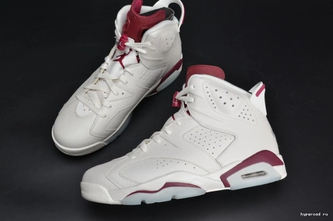 Retro Jordan 384664-116 Maroon white Air 6 0619
